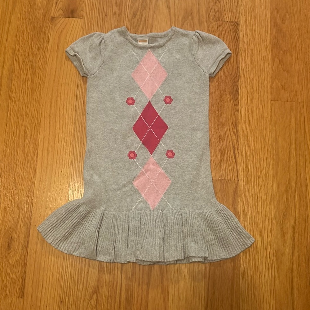 Gymboree gray sweater dress, size kids 5